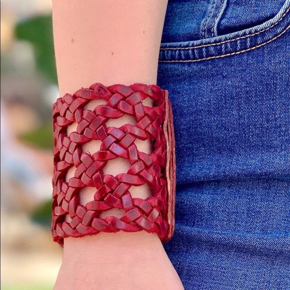 A leather cuff